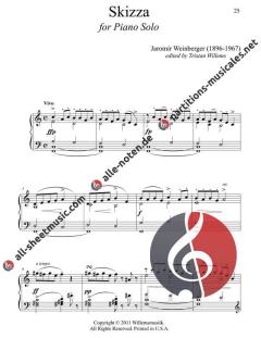 Piano Miniatures von Jaromír Weinberger 