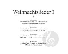 Weihnachtslieder 1 - 3. Stimme in B (Download) 
