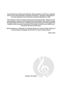 String Symphony von Libby Larsen (Download) 