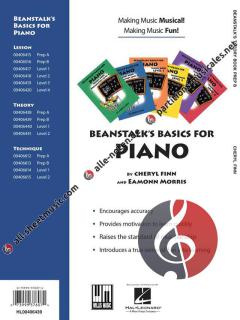 Beanstalk's Basics For Piano Theory Book Preparatory Level B von Cheryl Finn 