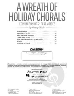 A Wreath of Holiday Chorals von Greg Gilpin (Download) 