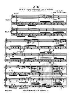 Air On A G String von Johann Sebastian Bach 