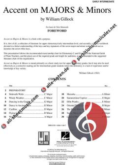 Accent On Majors And Minors For Piano von William Gillock 