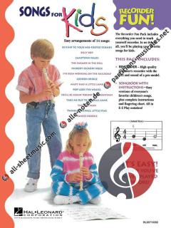 Songs For Kids Book Only For Recorder 