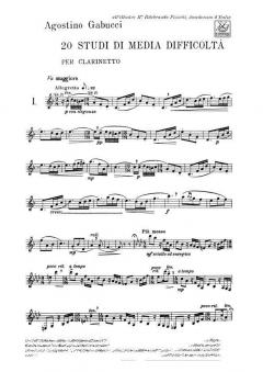 20 Studies For Unaccompanied Clarinet 