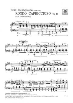 Rondo Capriccioso Op. 14 von Felix Mendelssohn Bartholdy für Klavier im Alle Noten Shop kaufen