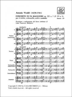 Concerto Op.3 Nos 7-12 von Antonio Vivaldi 