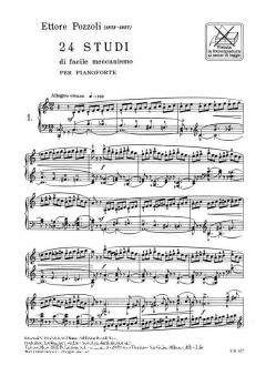 24 Studi Di Facile Meccanismo von Ettore Pozzoli 