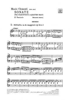 Seven Sonatas Op.14 Vol. 2 Piano 4 Hands von Muzio Clementi 