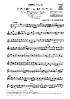 Concerto A Minor Op.3 No.8 RV522 FI#177 T413 (Antonio Vivaldi) 