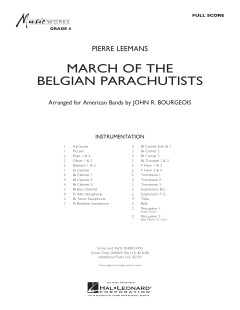 March Of The Belgian Parachutists von Pierre Leemans 