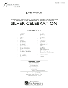 Silver Celebration von John Wasson (Download) 