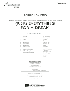 (Risk) Everything for A Dream von Richard L. Saucedo (Download) 