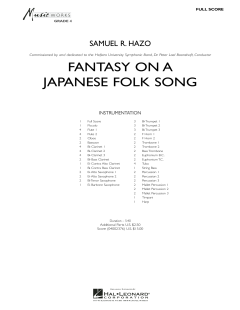 Fantasy On A Japanese Folk Song von Samuel Hazo 