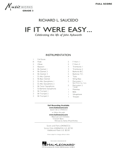 If It Were Easy... von Richard L. Saucedo (Download) 