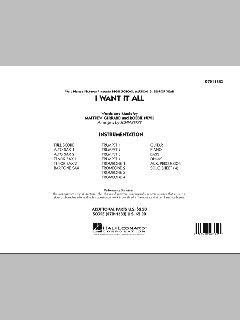 I Want It All von Matthew Gerrard (Download) 