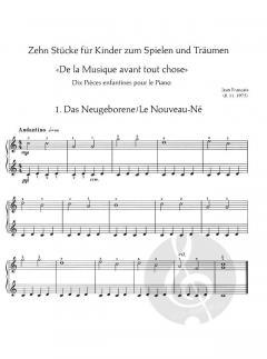 10 Stücke für Kinder zum Spielen und Träumen von Jean Françaix 