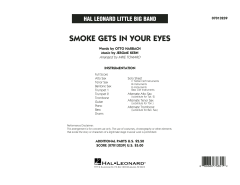 Smoke Gets In Your Eyes von Jerome Kern (Download) 