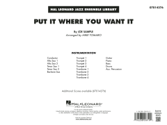 Put It Where You Want It von Joe Sample (Download) 