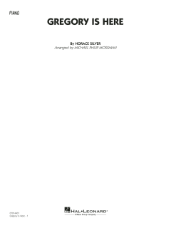 Gregory Is Here von Horace Silver (Download) 