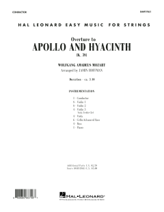 Overture to Apollo and Hyacinth von Wolfgang Amadeus Mozart (Download) 