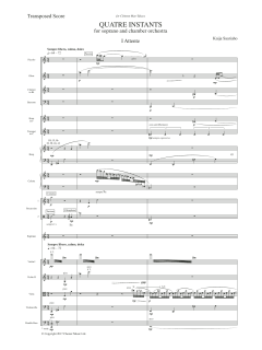 Quatre Instants von Kaija Saariaho (Download) 