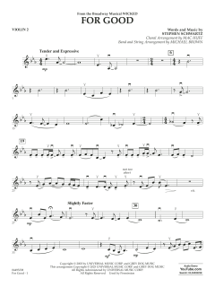 For Good von Stephen Schwartz (Download) 