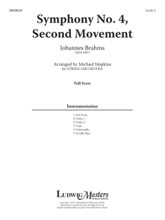 Symphony No. 4, Second Movement von Johannes Brahms (Download) 