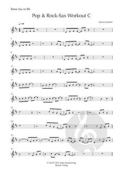 Pop- & Rock-Sax - Workout Nr. 4 von Gernot Dechert (Download) 