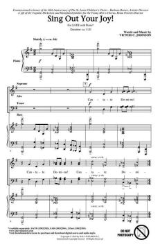 Sing Out Your Joy von Victor C. Johnson 