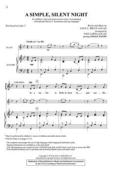 A Simple, Silent Night von Gaye C. Bruce (Download) 