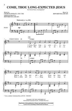 Come, Thou Long-Expected Jesus von Jeff Reeves (Download) 