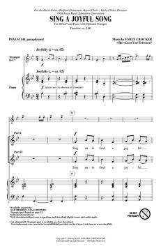 Sing A Joyful Song von Emily Crocker (Download) 