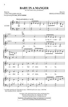 Baby in a Manger von Douglas Nolan 