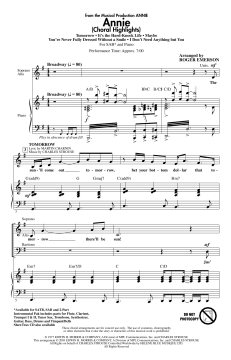 Annie (Choral Highlights) von Charles Strouse (Download) 