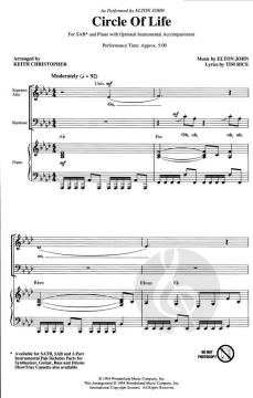 Circle Of Life von Elton John (Download) 