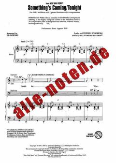 Something's Coming / Tonight von Leonard Bernstein (Download) 