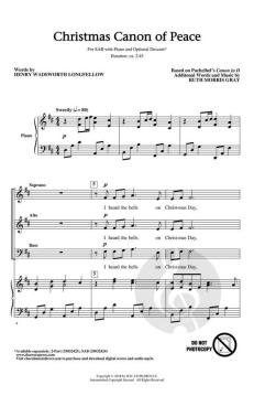 Christmas Canon Of Peace von Ruth Morris Gray (Download) 