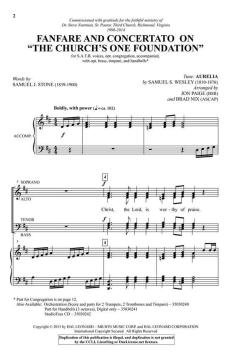 Fanfare & Concertato on The Church's Foundation von Samuel Sebastian Wesley 