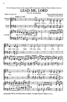 Lead Me, Lord (Samuel Sebastian Wesley) 