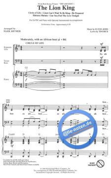 The Lion King (Medley) von Elton John (Download) 