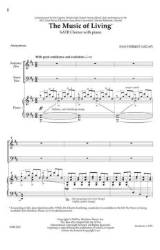The Music Of Living von Dan Forrest 