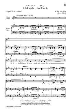 Three Short Anthems (Kirke Mechem) 