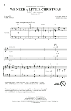 We Need A Little Christmas (Jerry Herman) 