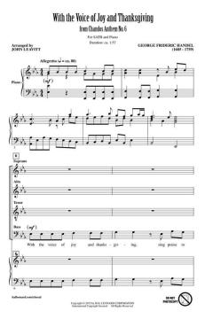 With The Voice Of Joy And Thanksgiving (Georg Friedrich Händel) 