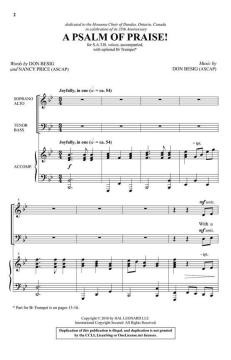 A Psalm of Praise! von Don Besig 