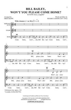 Bill Bailey, Won't You Please Come Home? von Hughie Cannon (Download) 