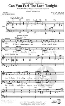 Can You Feel The Love Tonight von Elton John (Download) 