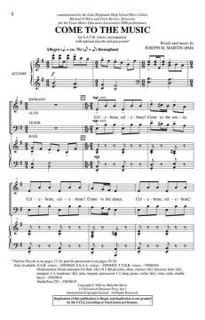 Come To The Music (Joseph A. Martin) 