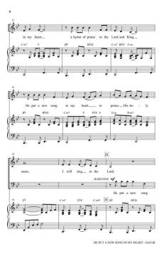 He Put a New Song In My Heart von Michael Barrett (Download) 